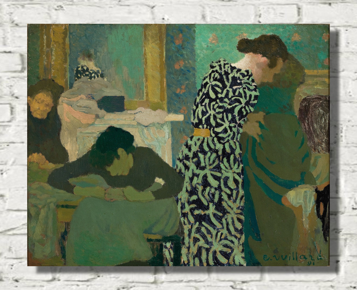 The Flowered Dress by Édouard Vuillard