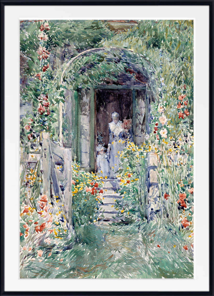 Frederick Childe Hassam Print : The Garden in Its Glory (1892)