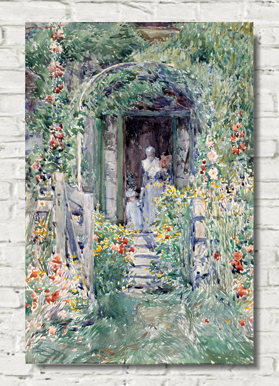 Frederick Childe Hassam Print : The Garden in Its Glory (1892)