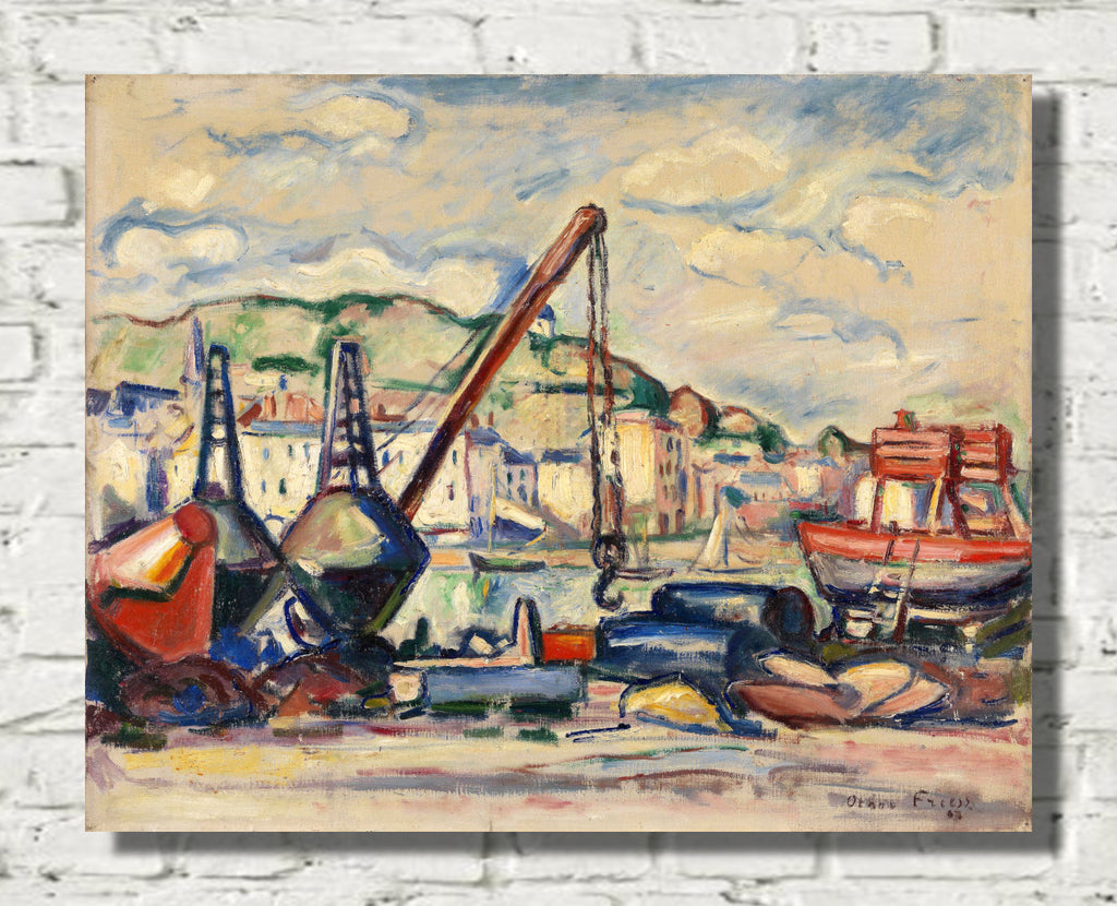 The Harbour in Honfleur by Othon Friesz