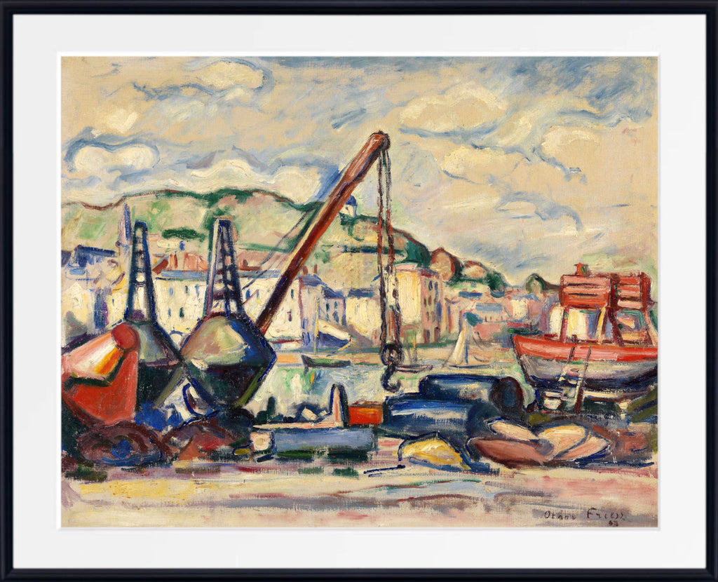 The Harbour in Honfleur by Othon Friesz
