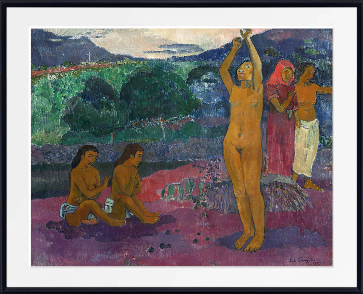 Paul Gauguin Print : The Invocation (1903)