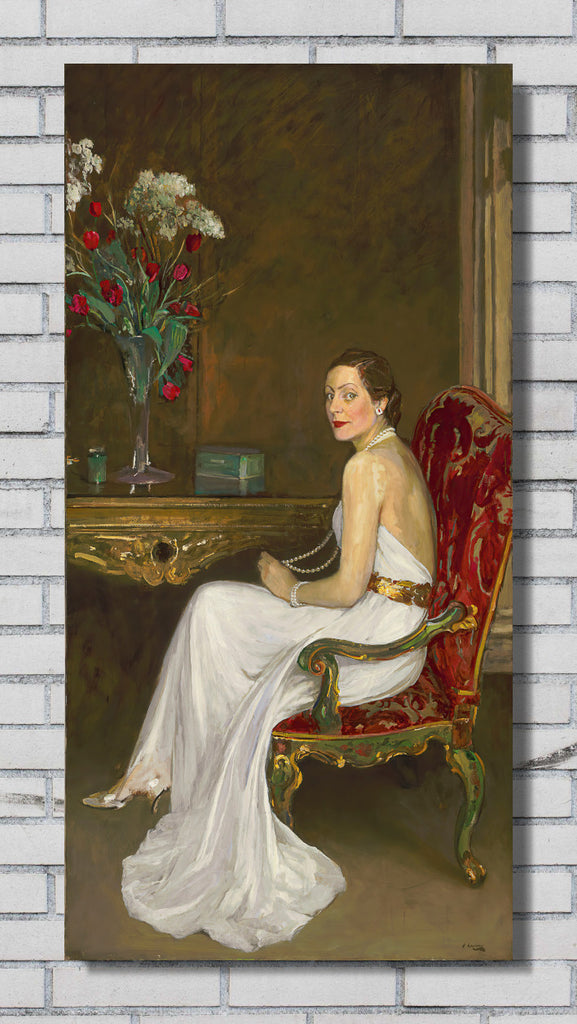 The Lady in White, Viscountess Wimborne (1939), John Lavery
