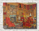 Marie-Louise Pierrepont Print, The Library