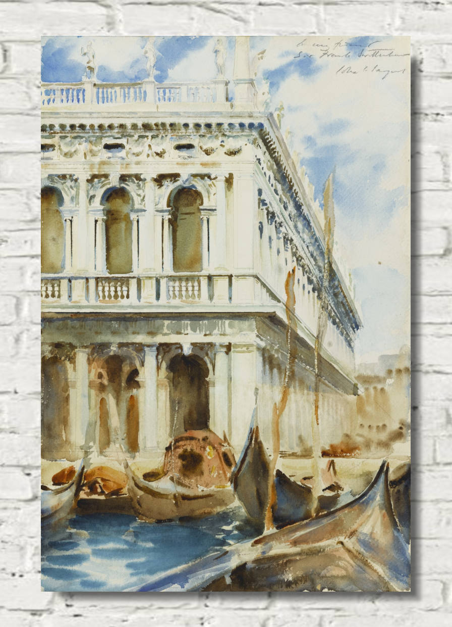 John Singer Sargent Print, The Libreria, Venice