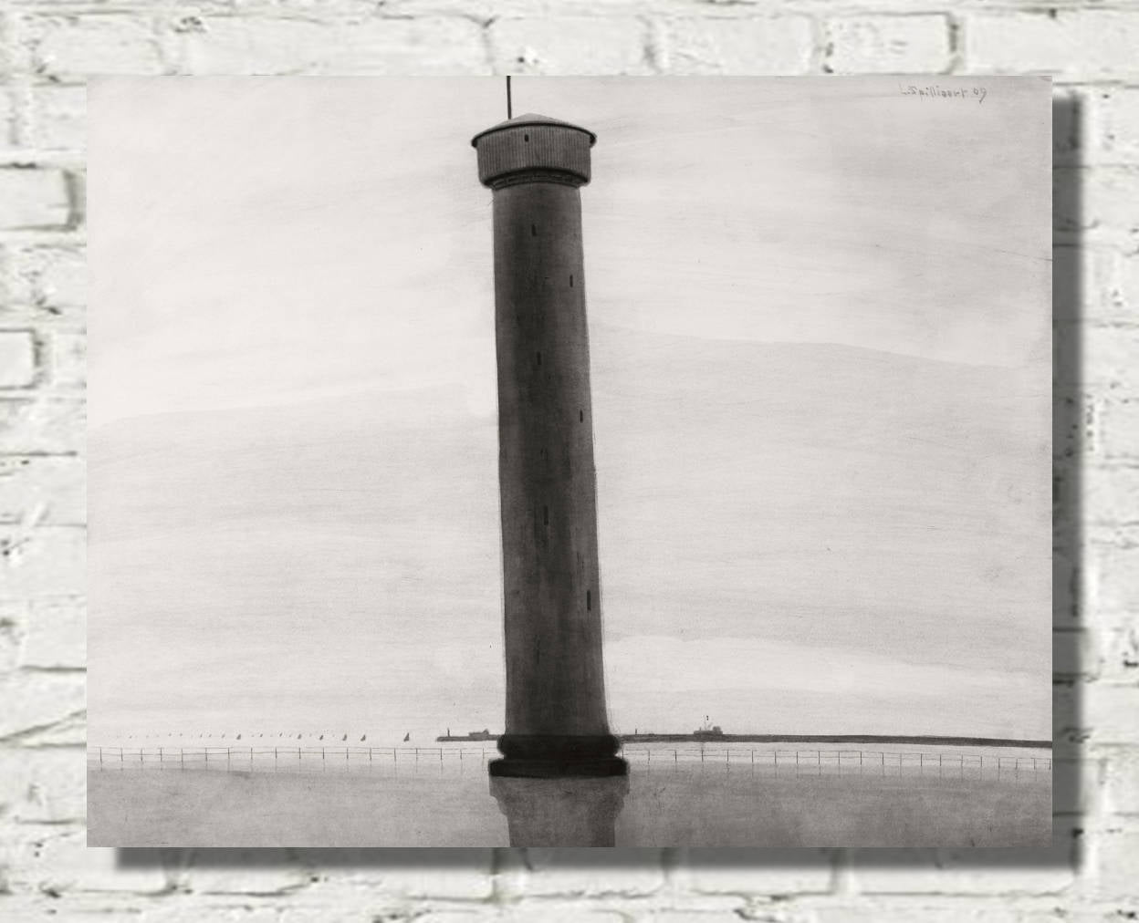 Léon Spilliaert Print, The Lighthouse with Signals [De vuurtoren] (1909)