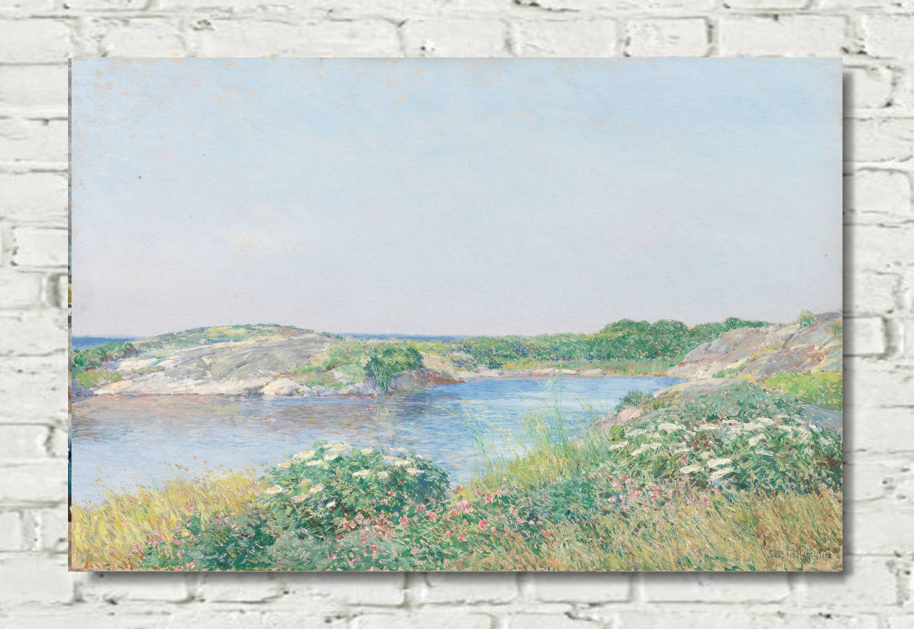 Frederick Childe Hassam Print : The Little Pond, Appledore (1890)