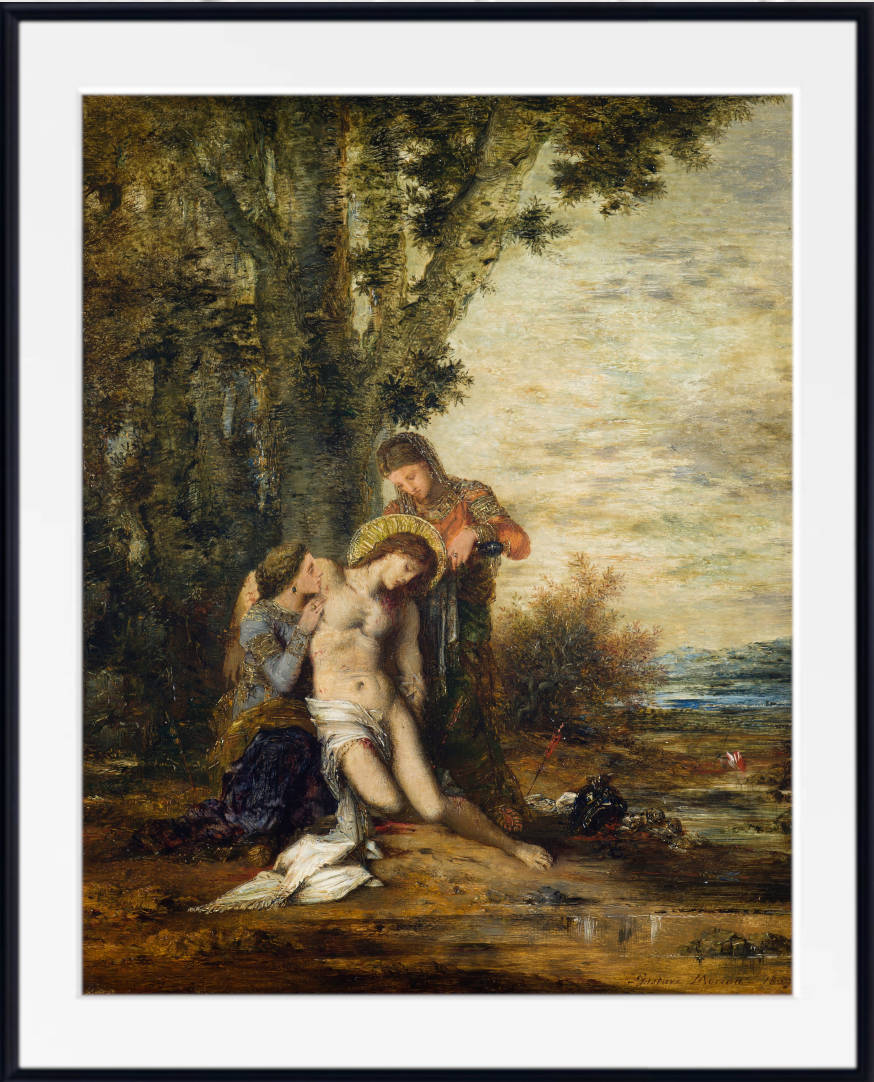 Gustave Moreau Print, The Martyred Saint Sebastian (1869)