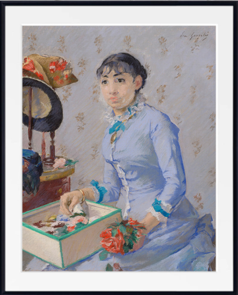 The Milliner by Eva Gonzalès framed print