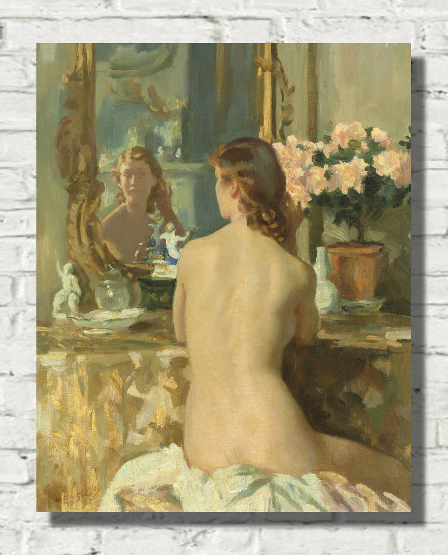 Wilfrid Gabriel de Glehn Print, The Mirror