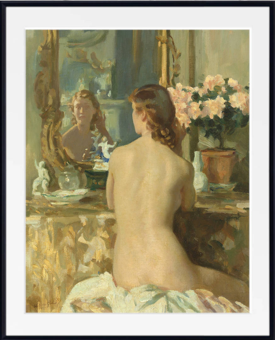 Wilfrid Gabriel de Glehn Print, The Mirror