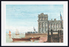 David Cox Print, The Old Customs House, Greenwich