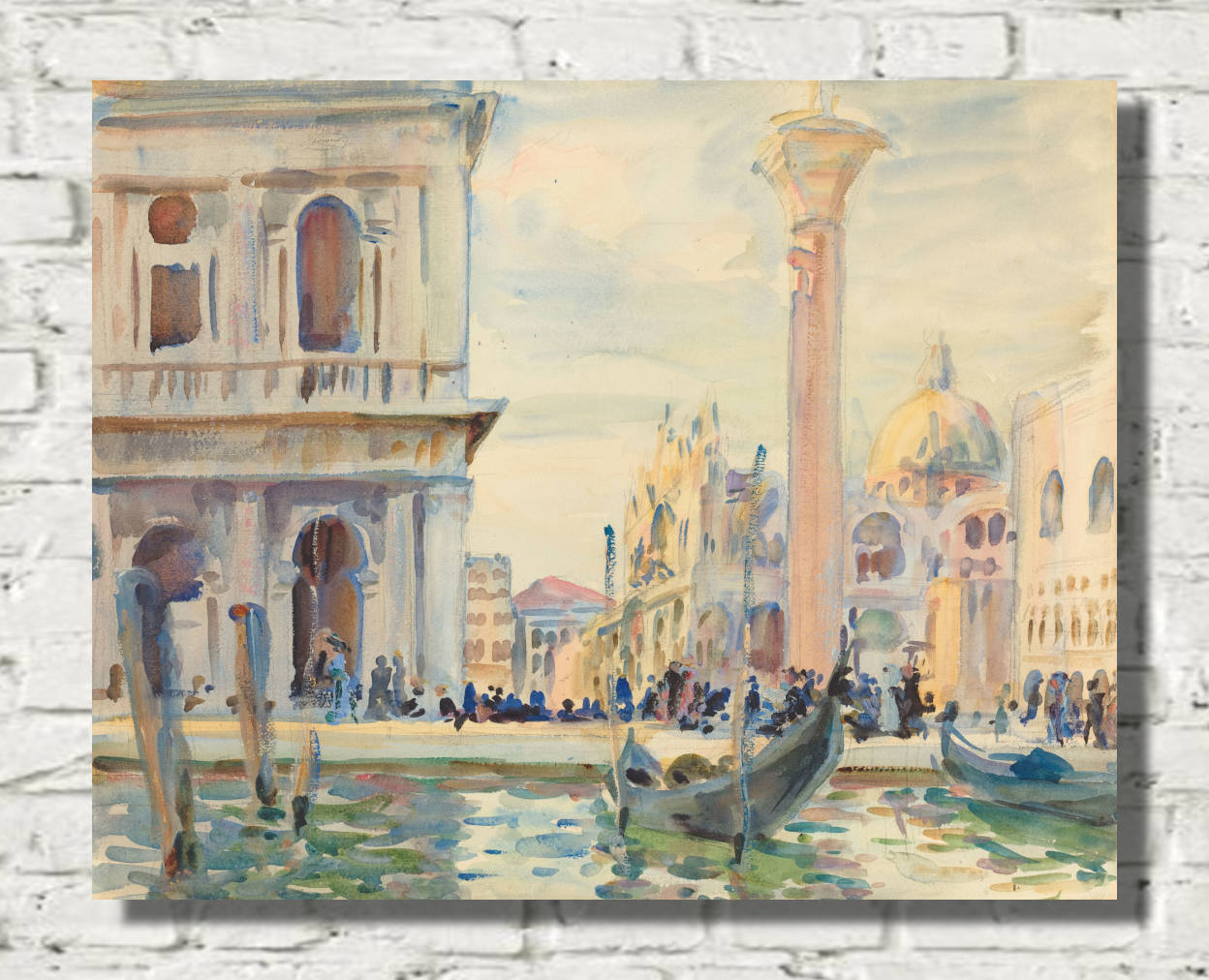 John Singer Sargent Print, The Piazzetta (c. 1911)