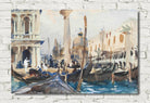 John Singer Sargent Print, The Piazzetta with Gondolas (c 1902)