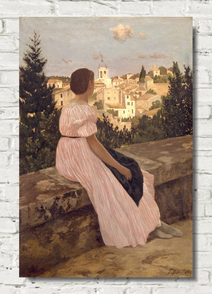 The Pink Dress, Frederic Bazille
