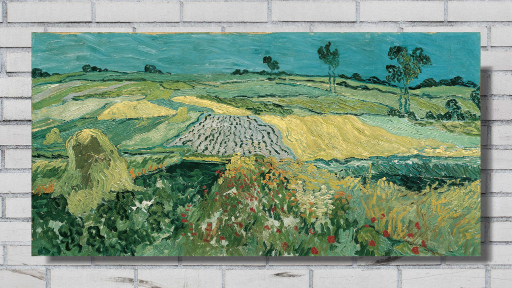 The Plain of Auvers - Wheat Fields near Auvers by Vincent van Gogh