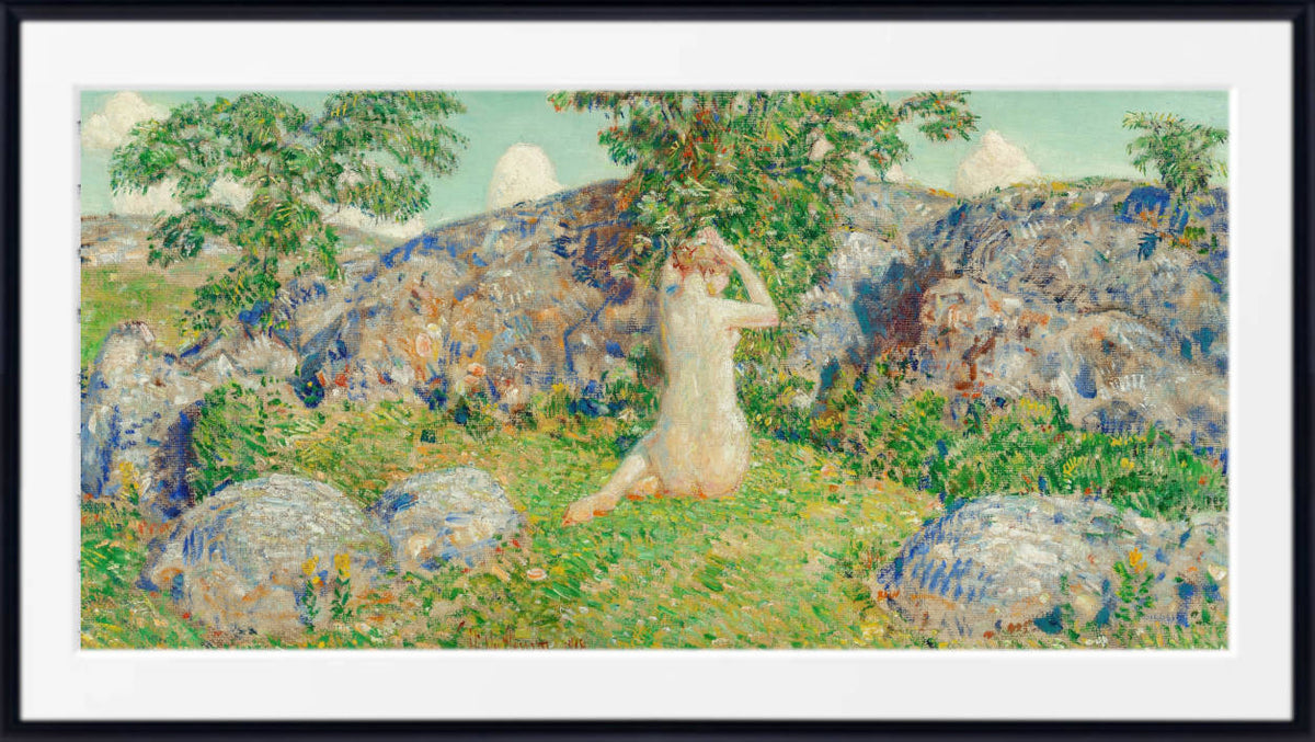 Frederick Childe Hassam Print : The Rocks of Cape Ann (1918) – GalleryThane
