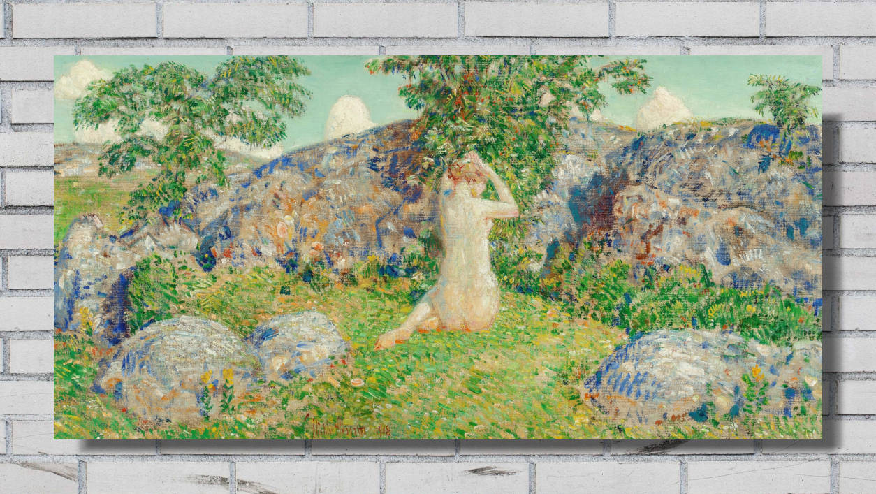 Frederick Childe Hassam Print : The Rocks of Cape Ann (1918)