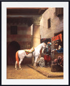 Jean-Léon Gérôme Print : The Saddle Bazaar, Cairo (1883)