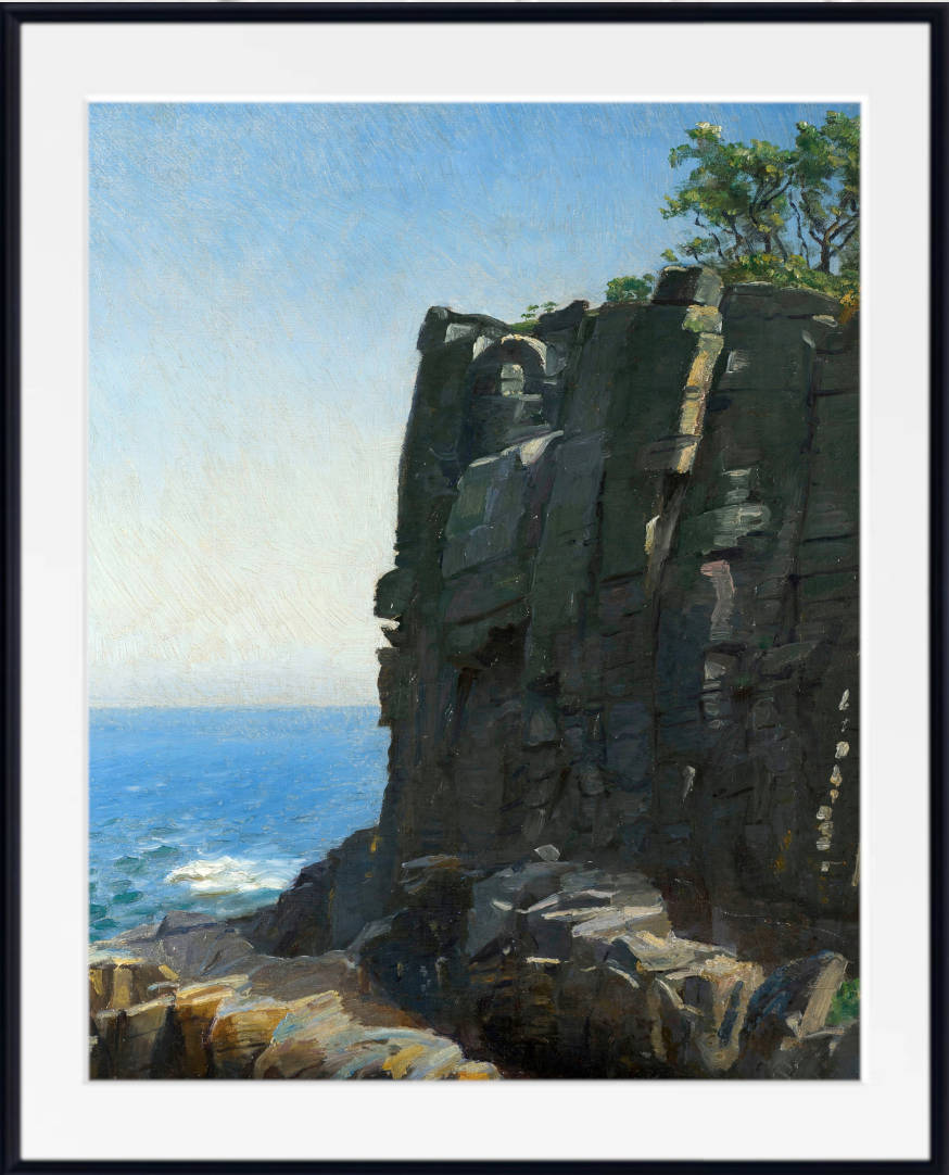 Michael Ancher Print, The Sanctuary Cliffs at Rø (1890)