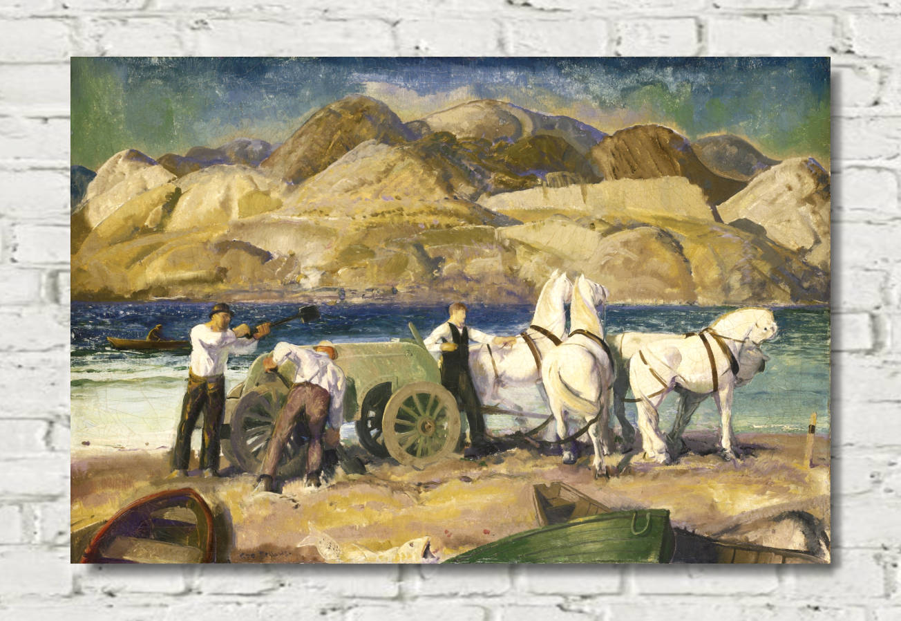 George Bellows Print, The Sand Cart