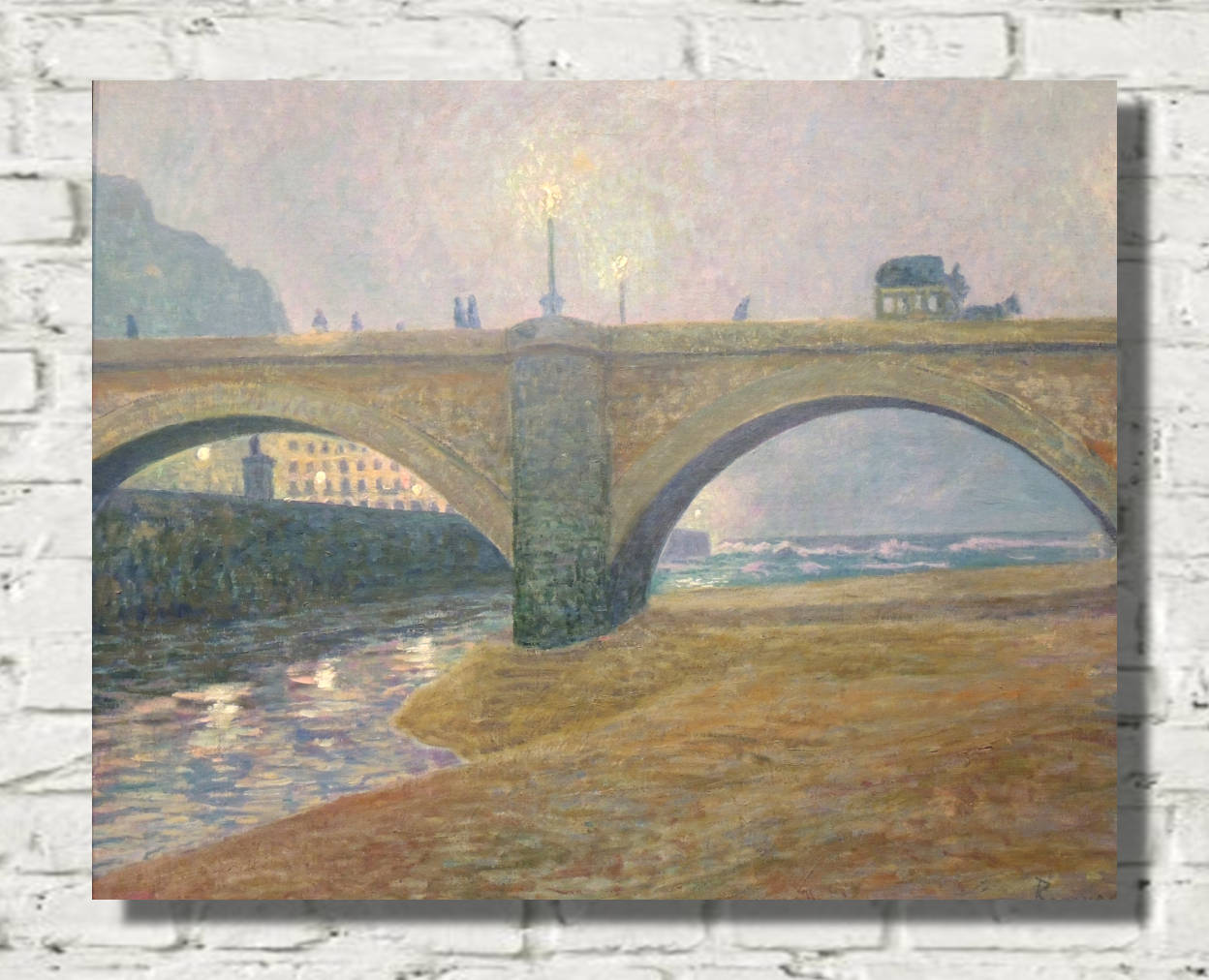 Darío de Regoyos Print, The Santa Catalina Bridge in San Sebastián