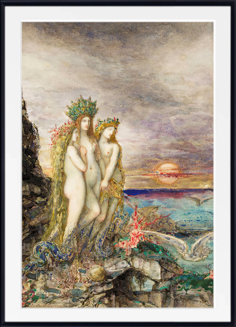 Gustave Moreau Print, The Sirens (1882)