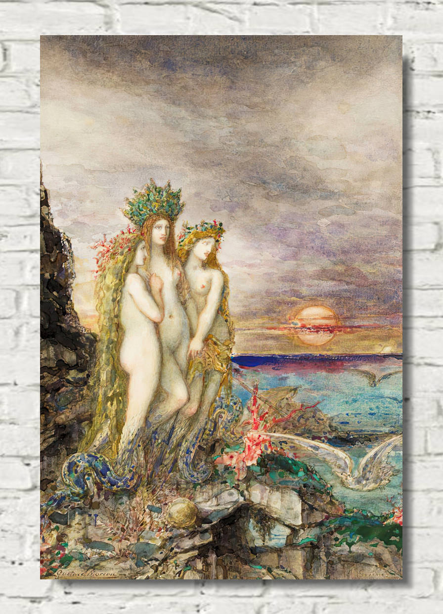 Gustave Moreau Print, The Sirens (1882)