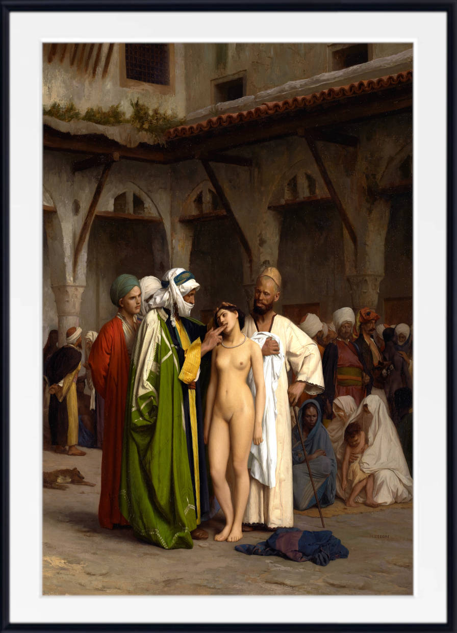 Jean-Léon Gérôme Print, The Slave Market (circa 1866)