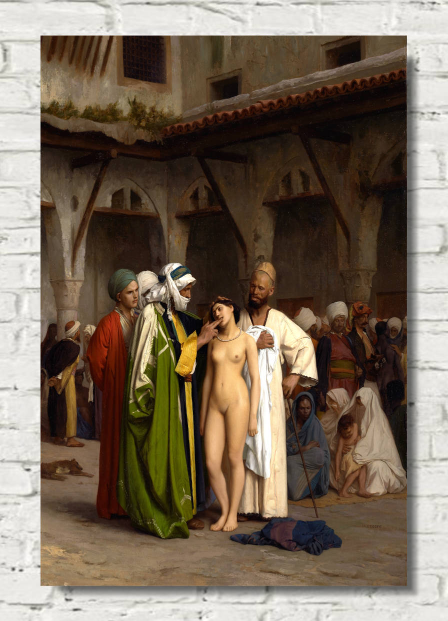 Jean-Léon Gérôme Print, The Slave Market (circa 1866)