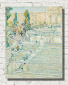 Frederick Childe Hassam Print : The Spanish Steps, Rome (1897)