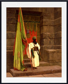 Jean-Léon Gérôme Print : The Standing Bearer, Unfolding The Holy Flag