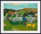 Paul Gauguin Print : The Swineherd (1888)