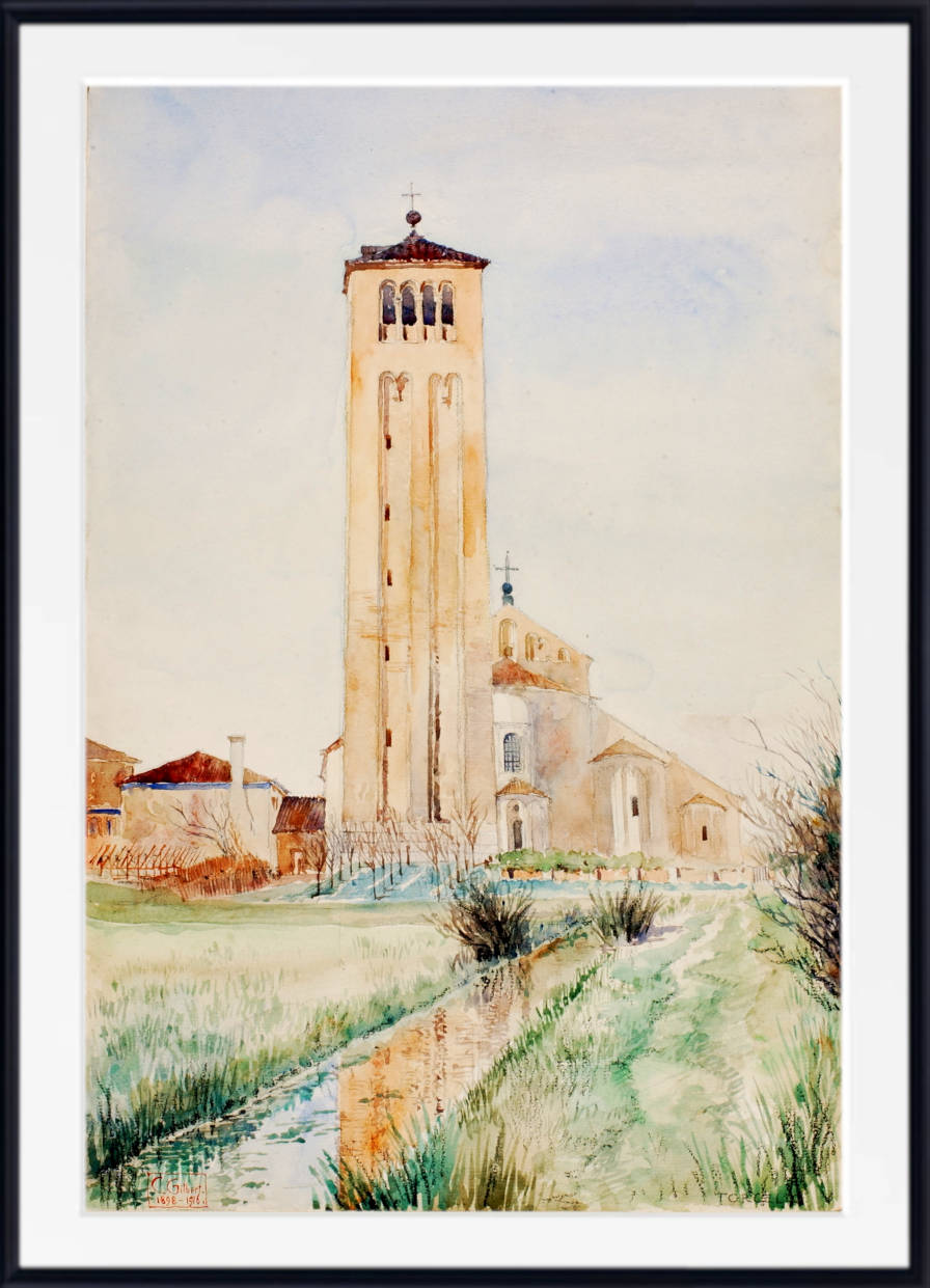 Cass Gilbert Print, The Tower, Cathedral of Torcello