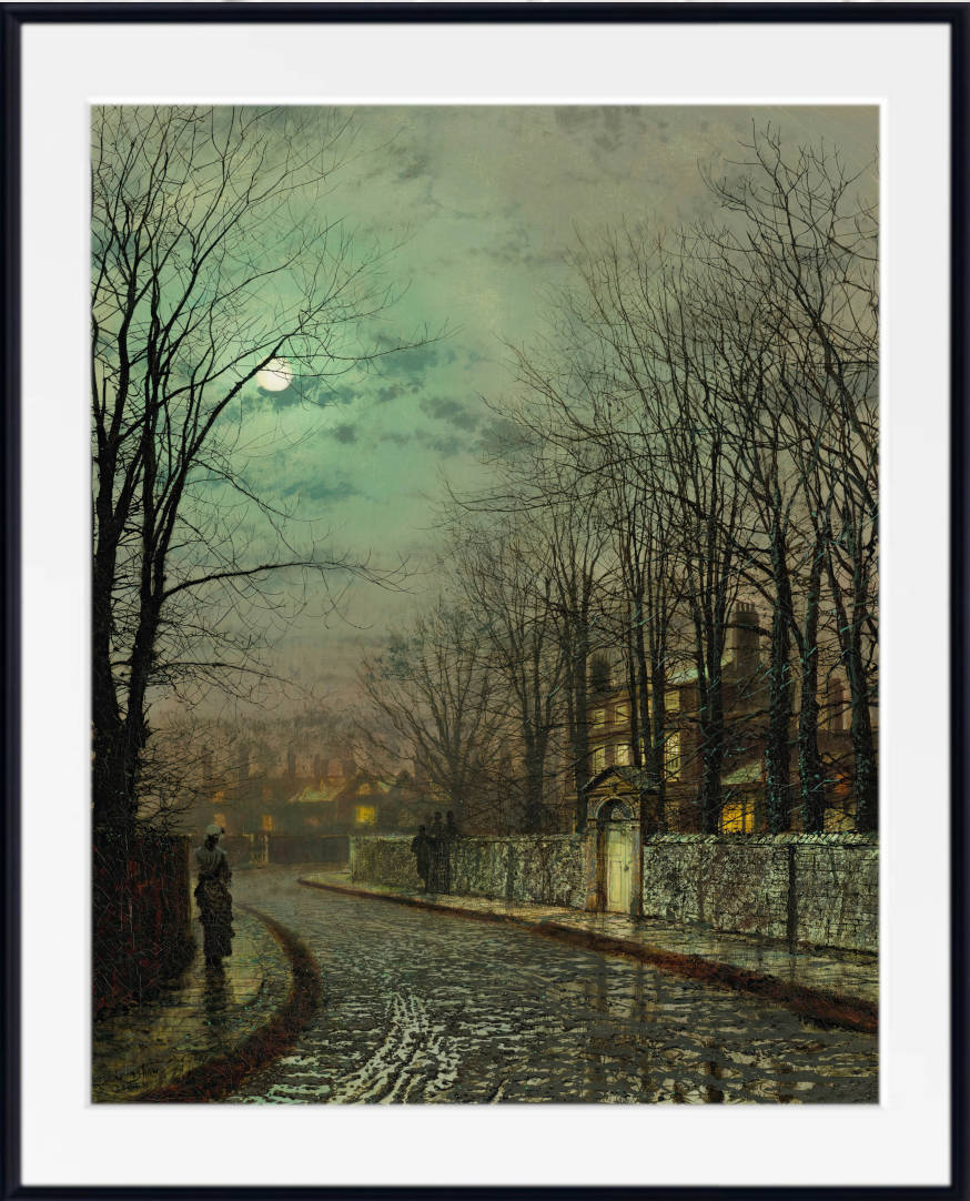 John Atkinson Grimshaw Print: The Tryst (1886)