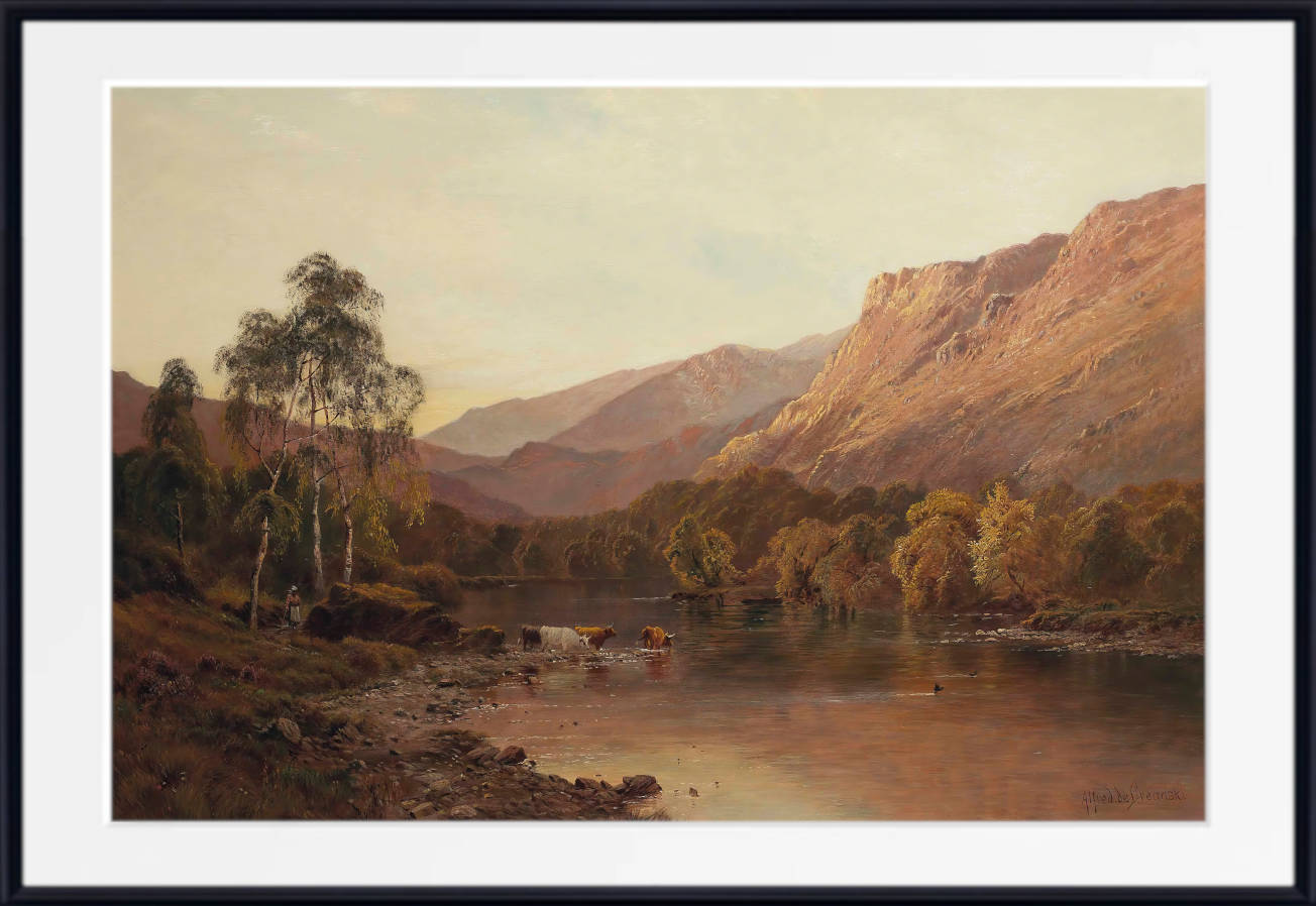 Alfred de Bréanski Print, The Valley Of Borrowdale