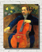 Paul Gauguin Print : The Violoncellist Schneklud (1894)