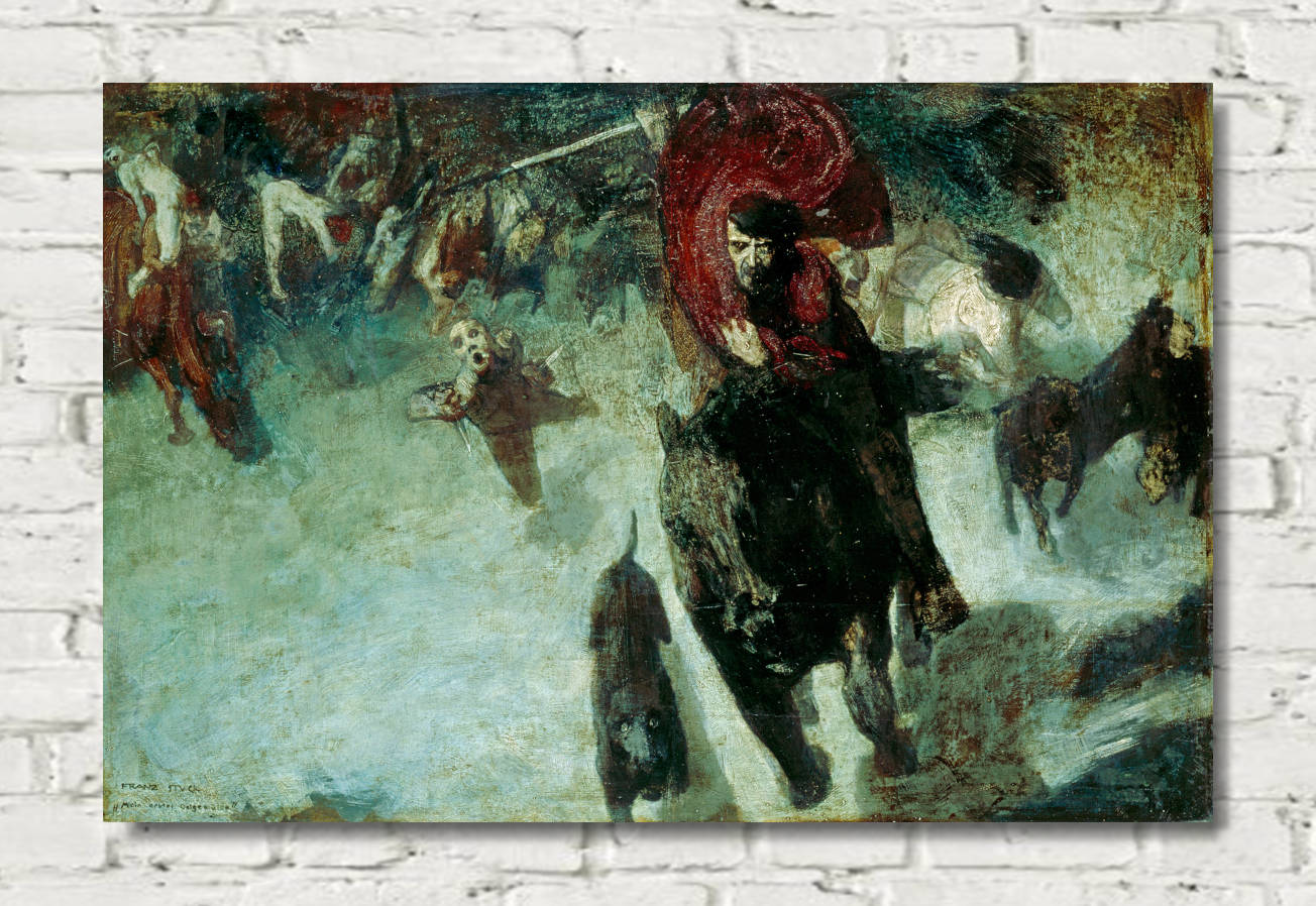 Franz Stuck Print, The Wild Hunt