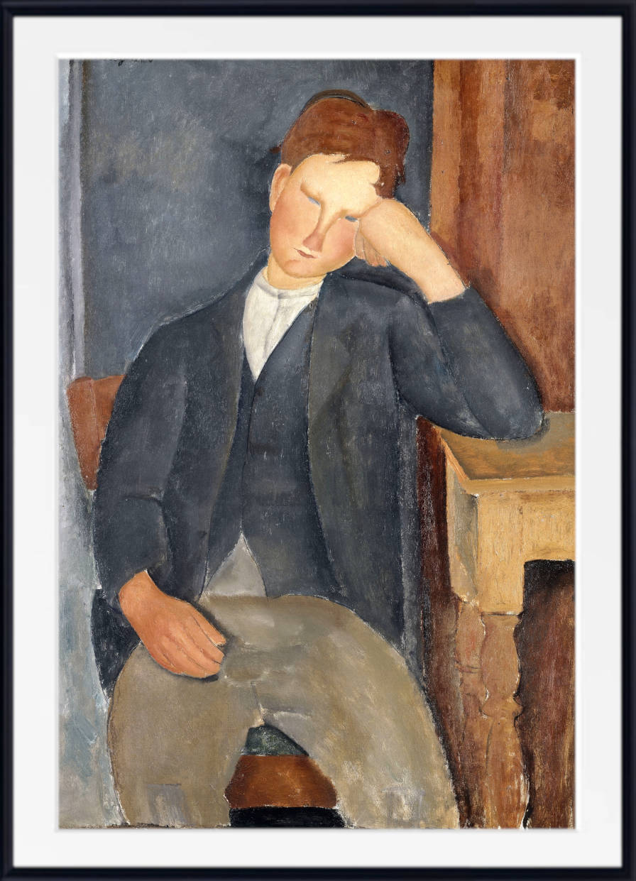 Amedeo Modigliani Wall Art Print : The Young Apprentice (1918)