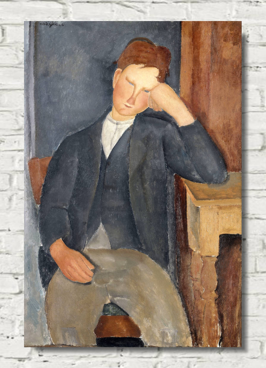 Amedeo Modigliani Wall Art Print : The Young Apprentice (1918)