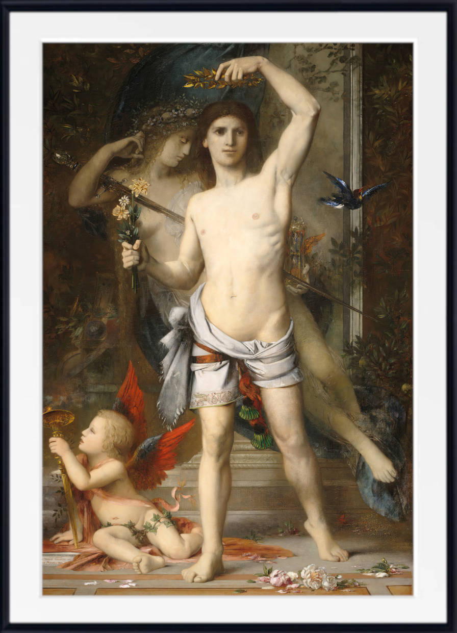 Gustave Moreau Print, The Young Man And Death (1856)