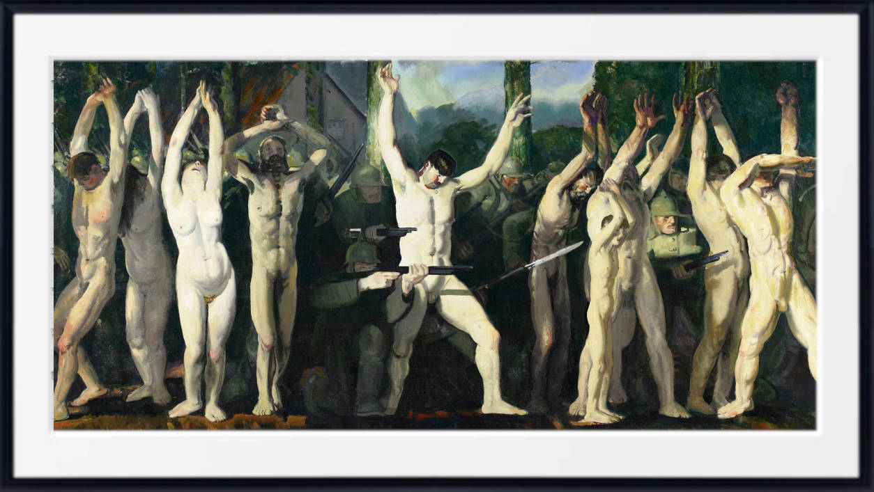 George Bellows Fine Art Print, The Barricade