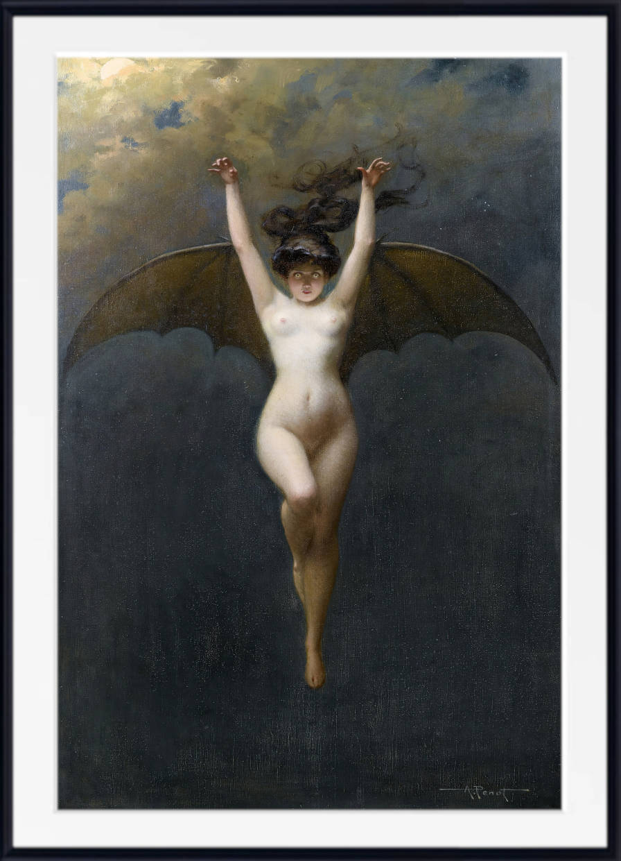 The Bat-Woman, Albert Joseph Penot Fine Art Print