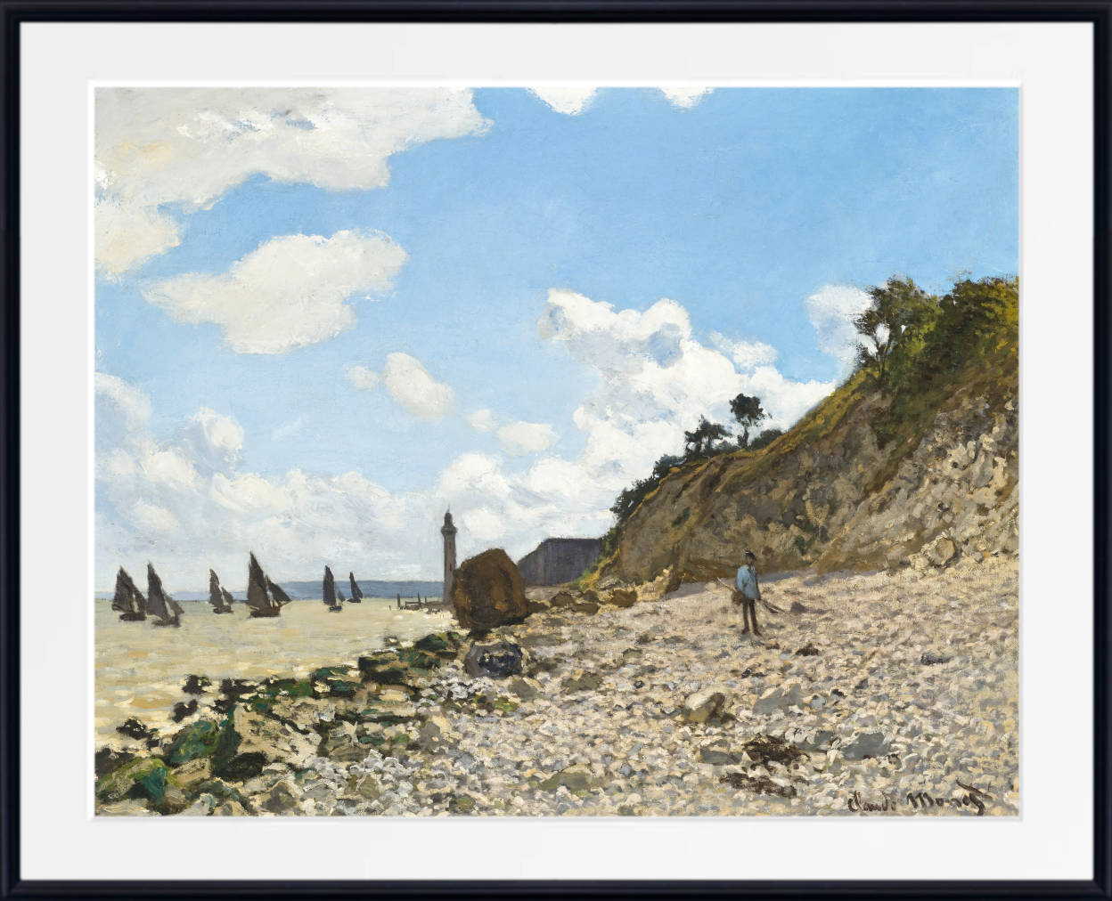 Claude Monet Fine Art Print, The Beach at Honfleur