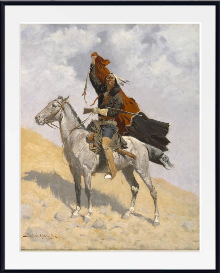 Frederic Remington, Fine Art Print : The Blanket Signal