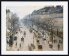 Camille Pissarro Fine Art Print Boulevard Montmartre Winter Morning Impressionist Painting