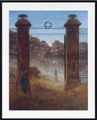 Caspar David Friedrich Fine Art Print, The Cemetery Entrance