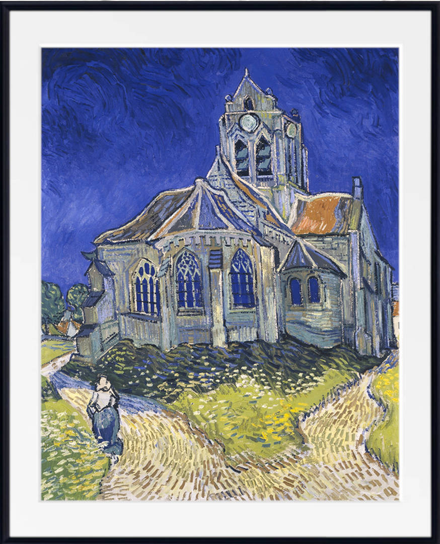 Vincent Van Gogh Fine Art Print, The Church in Auvers sur Oise