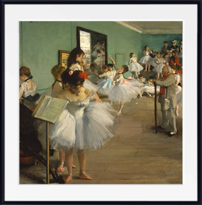 The Dance Class by Edgar Degas framed print