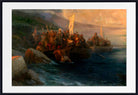 The Disembarkation of Christopher Columbus with Companions on Three Launches, Ivan Aivazovsky Fine Art Print